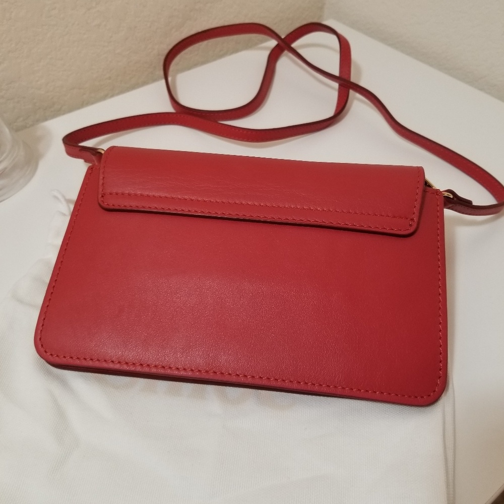 Chloe Drew Bijou Leather Clutch Red - Picture 6 of 8